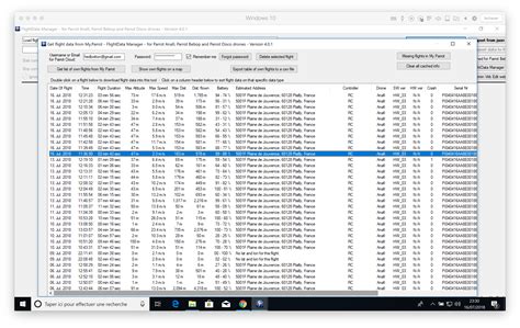 parrot anafi flight logs  flight data manager helicomicro