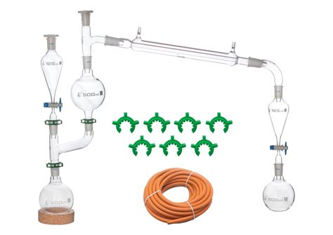 glass steam distillation apparatus  essential oil extraction klm