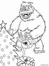 Rudolph Bumble Abominable Snowman Cool2bkids Malvorlagen Reindeer Nosed sketch template