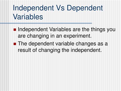 independent  dependent variables powerpoint