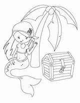 Mermaid Coloring Pages Printable Pirate Kids Activity Prep Sheet sketch template