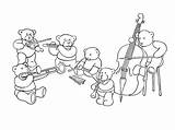 Coloring Orchestra Bear Bestcoloringpagesforkids Soundfly sketch template