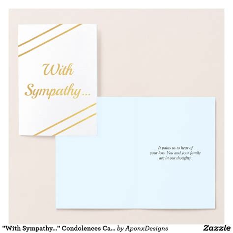 sympathy condolences card zazzlecom condolence card