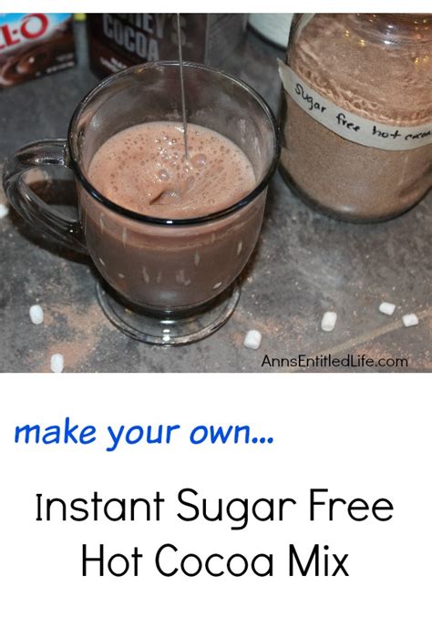 Instant Sugar Free Hot Cocoa Mix Recipe