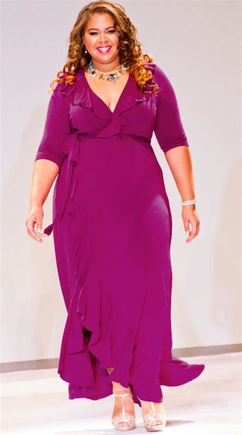 Purple Maxi Dress Plus Size Pluslook Eu Collection