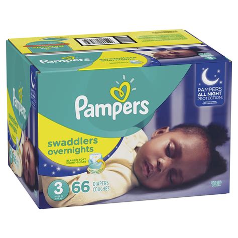 pampers swaddlers overnights diapers size   count walmartcom