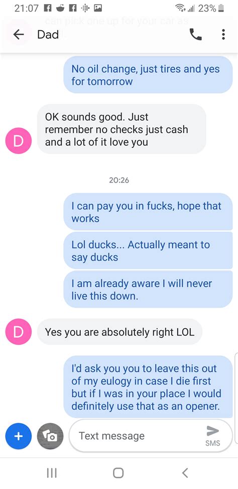 casually telling my dad i d have sex with him for payment