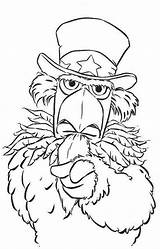 Muppets Grumpy Muppet sketch template