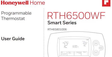rthwf smart series programmable thermostat