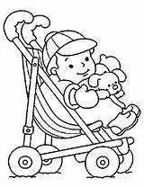 Baby Coloring Doll Pages Stroller Boy Alive Drawing Printable Kids Print Getcolorings Cute Pushing Mom Color Carriage Clipartmag Getdrawings Template sketch template