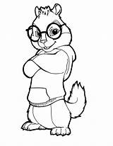 Alvin Chipmunks Coloring Pages Simon Chipmunk Drawing Imprimer Colorier Coloring4free Animated Theodore Seville Cartoon Noir Printable Print Clipart Movie Popular sketch template