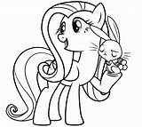 Fluttershy Coloring sketch template