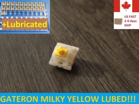 lubricated gateron milky yellow switch cherry keyboard t diy xd84