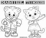 Tiger Daniel Coloring Pages Printable Line Drawing Katerina Print Pdf Character Main Catarina Coloringhome Neighborhood Baby Kids Cartoons Color Getcolorings sketch template