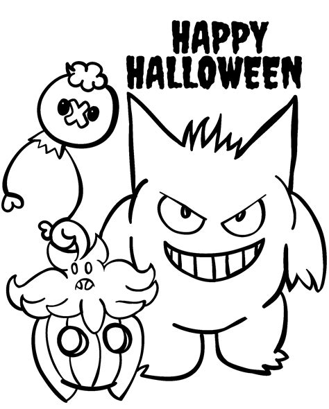 printable pokemon halloween coloring pages pokemon halloween