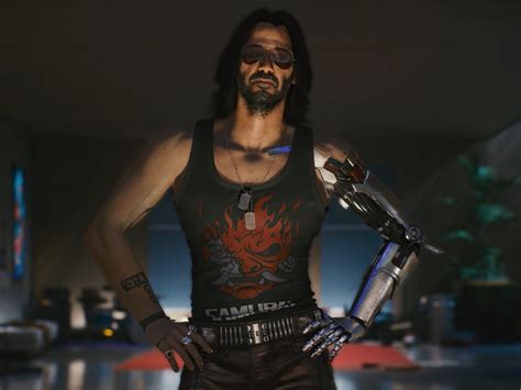 johnny silverhand  wallpaper cyberpunk  keanu