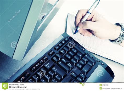 blue computer concept stock photo image  business access