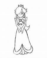 Coloring Rosalina Princess Pages Library Clipart sketch template