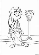 Zootopia Judy Hopps sketch template