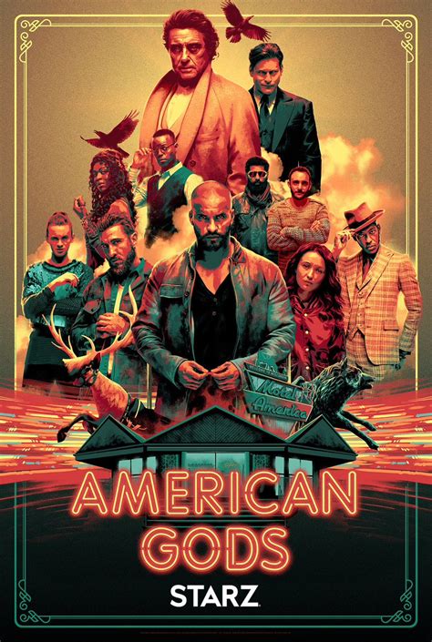 american gods season   york comic  poster american gods tv