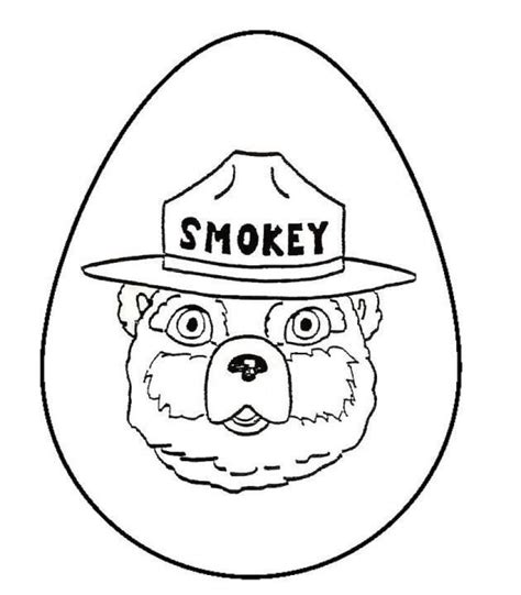 smokey  bear   personal   simple coloring pages