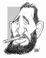Caricatures Castro Caricature Fidel sketch template