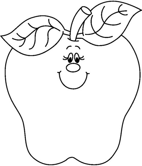 Apple Clipart Black And White In Black White Food 56 Cliparts