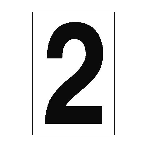 number sign  white pvc safety signs