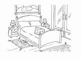 Bedroom Coloring Pages Getcolorings Print Printable Color sketch template