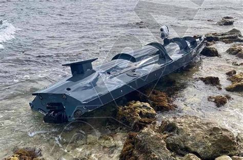 mysterious ukrainian naval drone discovered  crimea nae