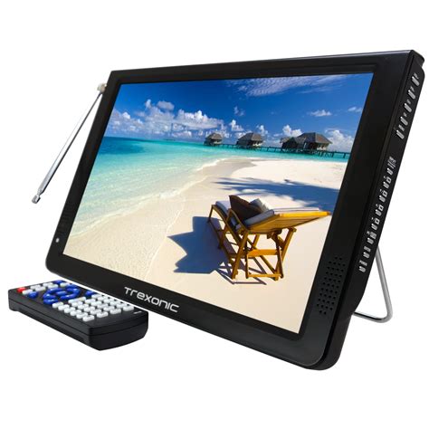 trexonic portable ultra lightweight widescreen  led tv  hdmi sd mmc usb vga