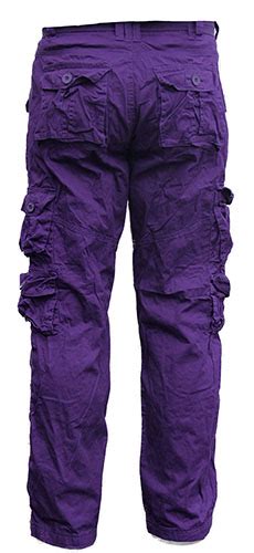 Purple Cargo Pants 7 Pockets