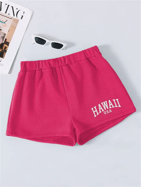 Letter Graphic Track Shorts