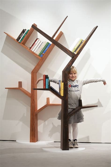 bookcase shaped   tree  kostas design