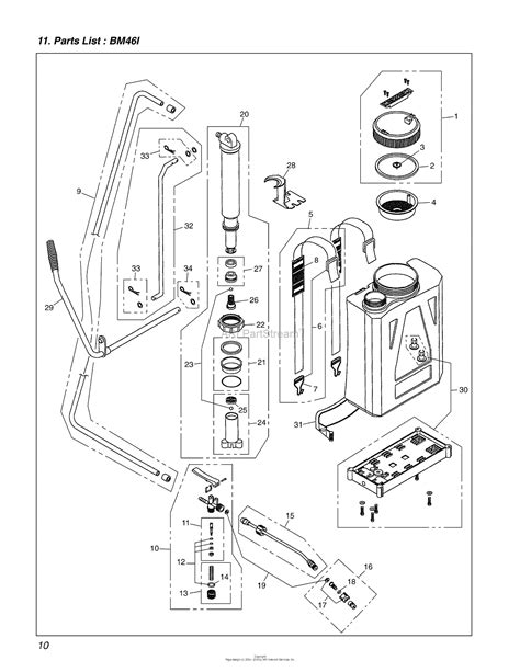 stihl sg sprayer parts diagram