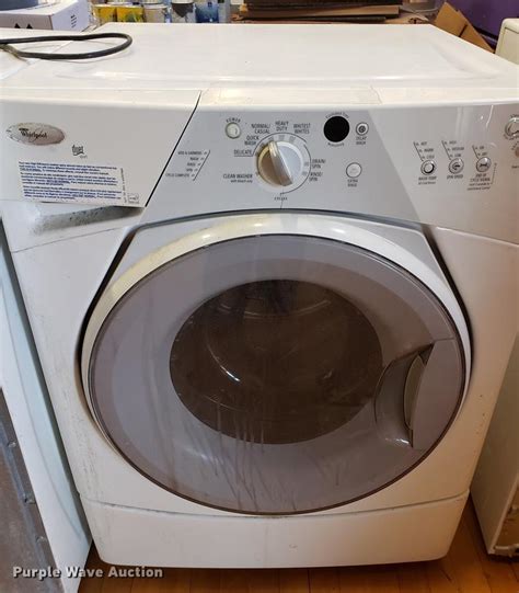 whirlpool duet sport washing machine  dryer  spring hill ks item  sold purple wave