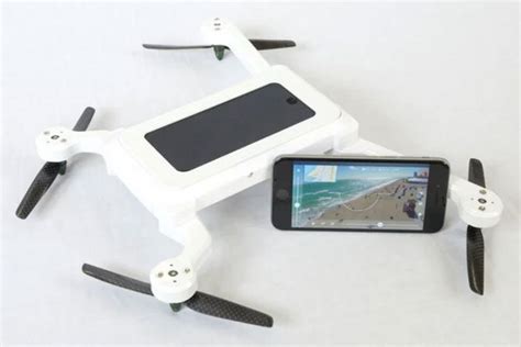 phone drone turns  smart phone   flying drone
