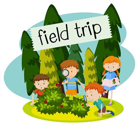 field trip vector art icons  graphics