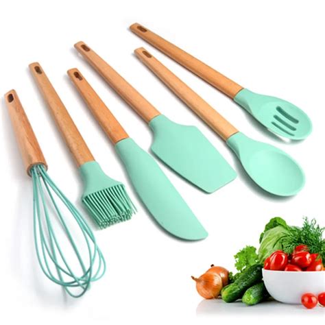 silicone cooking utensils set kitchen utensil set  pcs