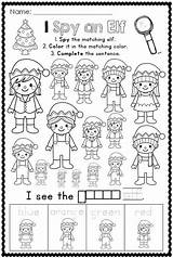 Christmas Spy Printables Kindergarten Coloring Teacherspayteachers sketch template