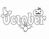 October Coloring Pages Kids Halloween Adults Fall Freecoloring Kindergarten Print September Preschoolers Sumit Uncategorized sketch template