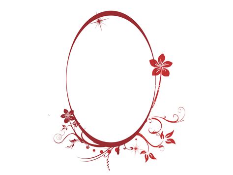 red oval floral frame backgound wallpaper royalty  stock image storyblocks