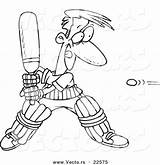 Cricket Cartoon Toonaday sketch template