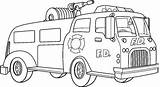 Printable Kids Vehicle Firetruck Kidsworksheetfun Everfreecoloring sketch template