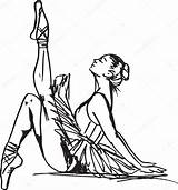 Ballet Bailarina Dancer sketch template