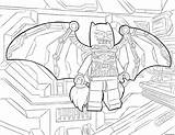 Coloring Batman Lego Pages Fly Printable sketch template