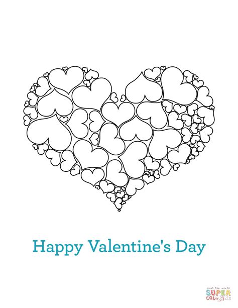 happy valentines day coloring page  printable coloring pages