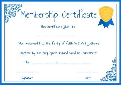 membership certificate images  pinterest