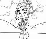 Coloring Vanellope Pages Undercover Kc Ralph Wreck Games Kids Template Game sketch template