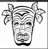 Tiki Coloring Pages Getdrawings sketch template
